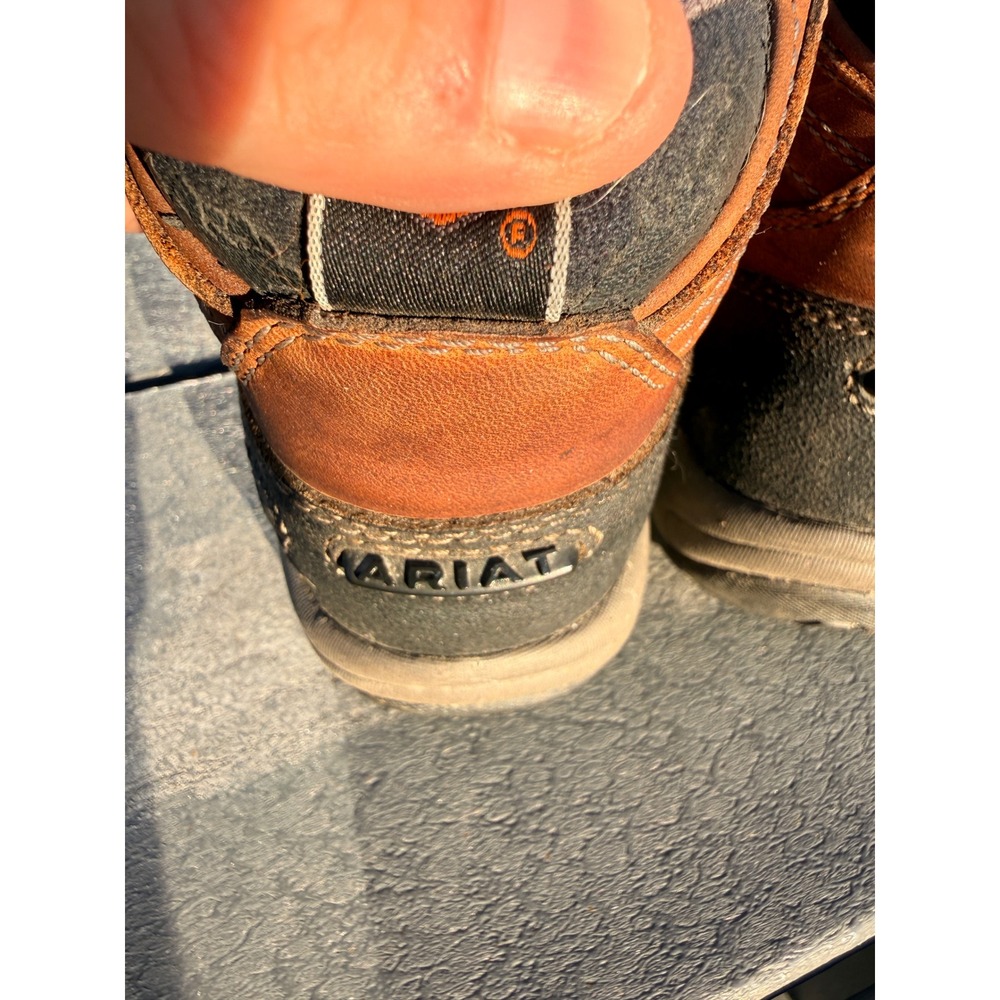 Ariat Terrain H2O Boots Copper Brown 8 B Leather Waterproof Hiking Equestrian - Picture 7 of 11